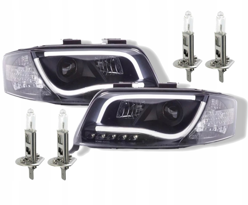 фото №5, Лампи фари do audi a6 c5 od 2001 do 2004 roku led + лампочка безкоштовно