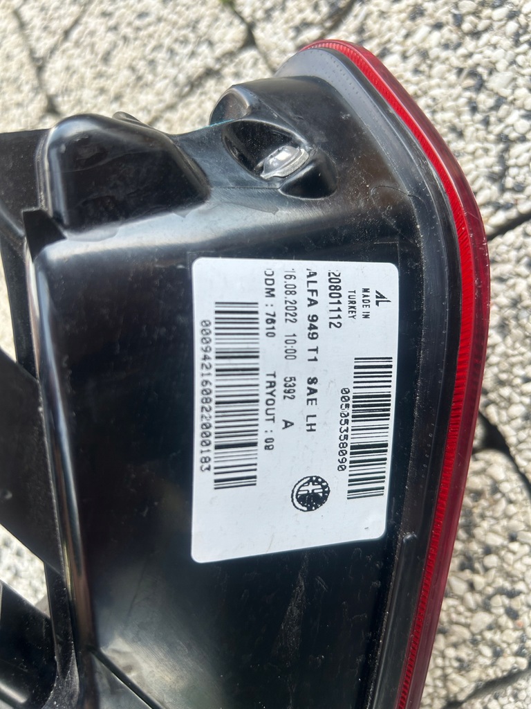 фото №7, Лампа ліва alfa romeo stelvio 00505358090 europa