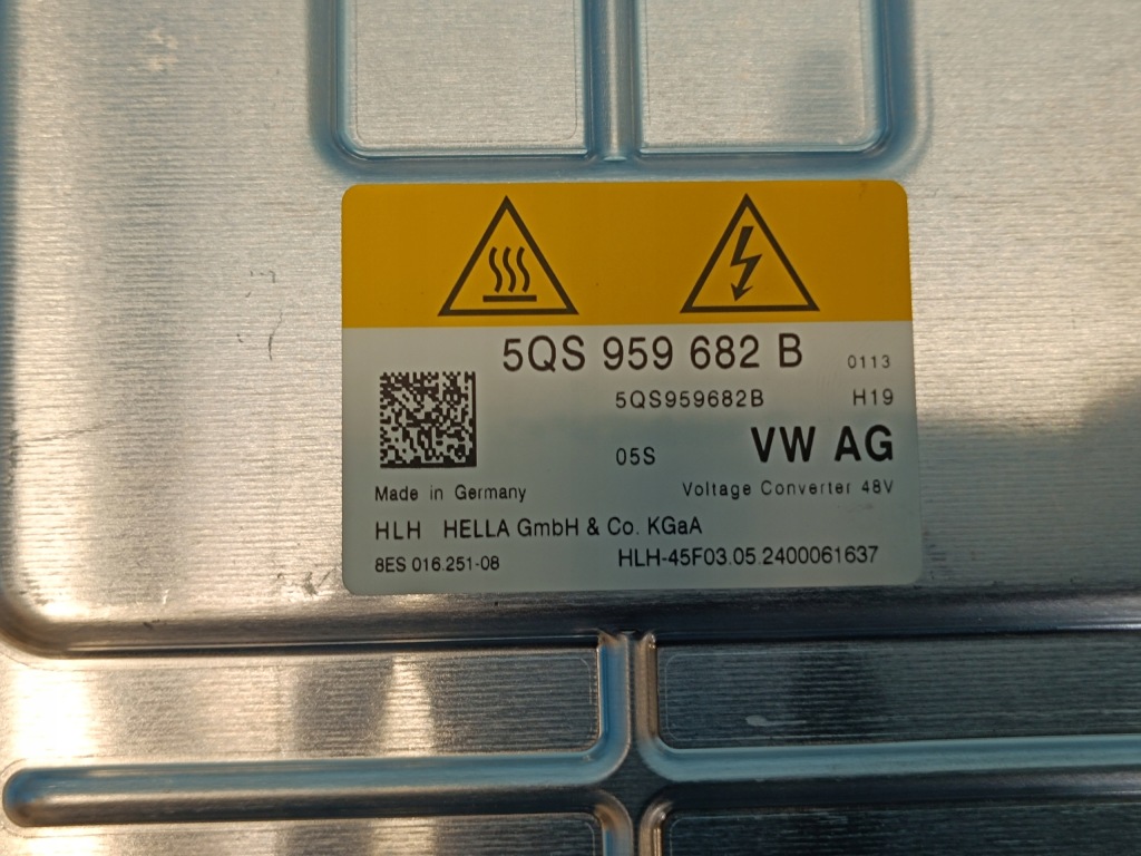 фото №8, Vw golf 8 variant lift 2024 r преобразователь блок управления напряжения 5qs959682b