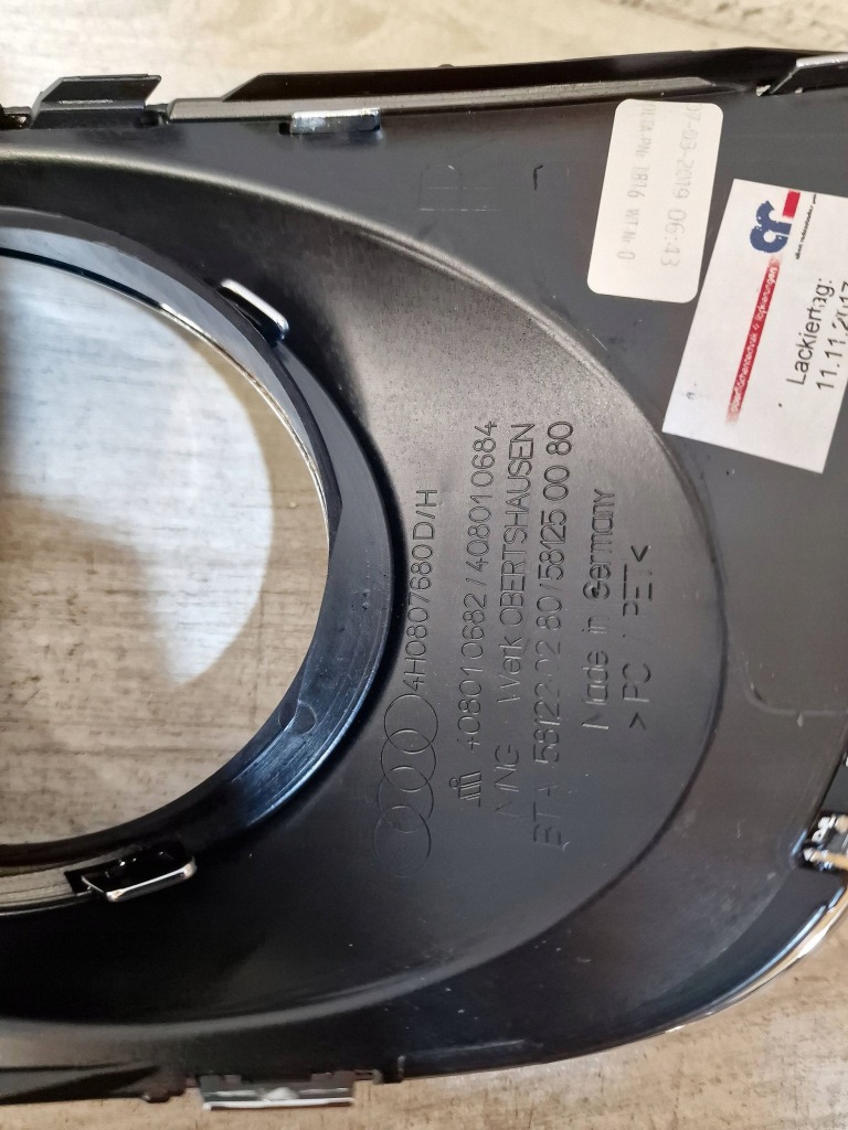 фото №7, Audi a8 d4 nowa решітка решітка радіатора заглушка бампера права