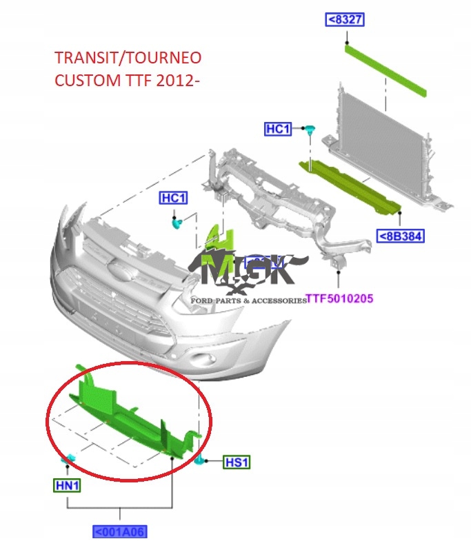 фото №11, Захист бампера перед transit/tourneo custom 12-18