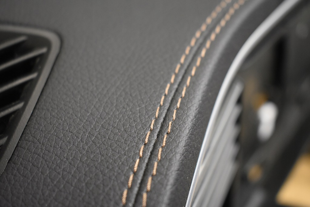 фото №6, Idealna консоль шкіра head up коричнева нитка mercedes w167 x167 c167 1