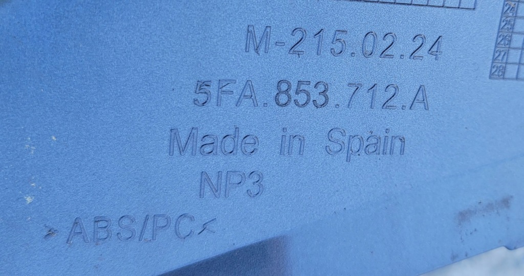 фото №11, Seat leon 4 iv 4 cupra 5fa молдинг решётка радиатора бампера правая