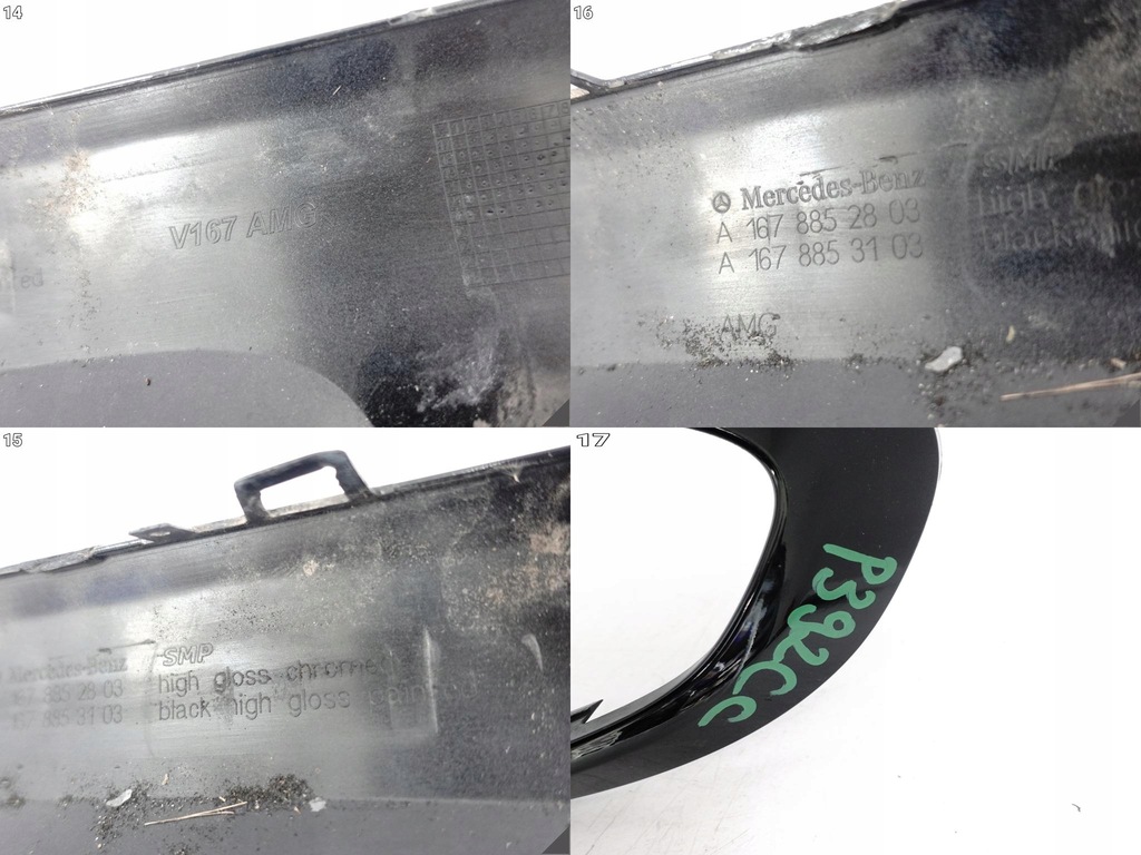 фото №12, Mercedes gls ii x167 gle ii w167 v167 amg 19- бампер спойлер дифузор задня