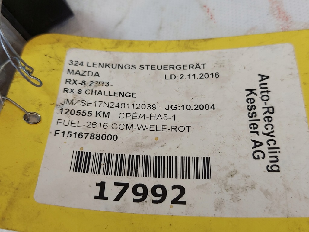 фото №4, Блок управления модуль mazda rx-8 f15167880