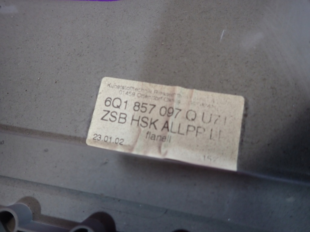 фото №5, Vw polo iv 9n hb 5d 01-05 бардачок 6q1857097q