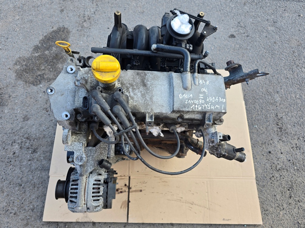 фото №9, Двигун dacia sandero i 1.4 бензин europa 08-12 rok kompletny k7ja710