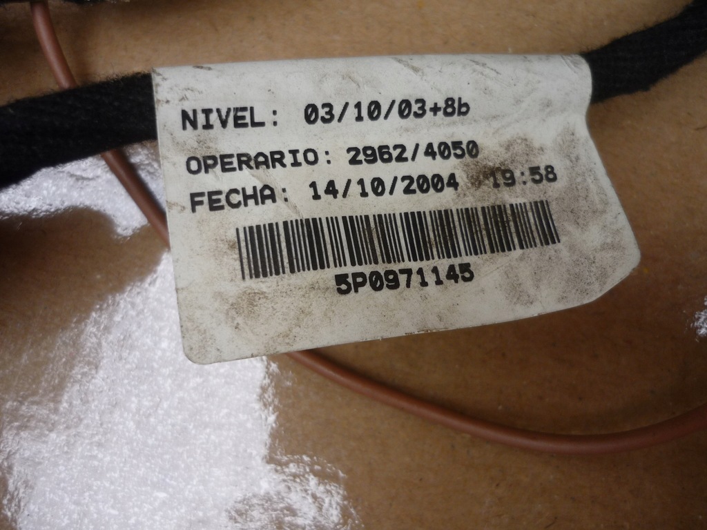 фото №12, Жгут крышки багажника задняя seat altea 5p0971147 5p0971145