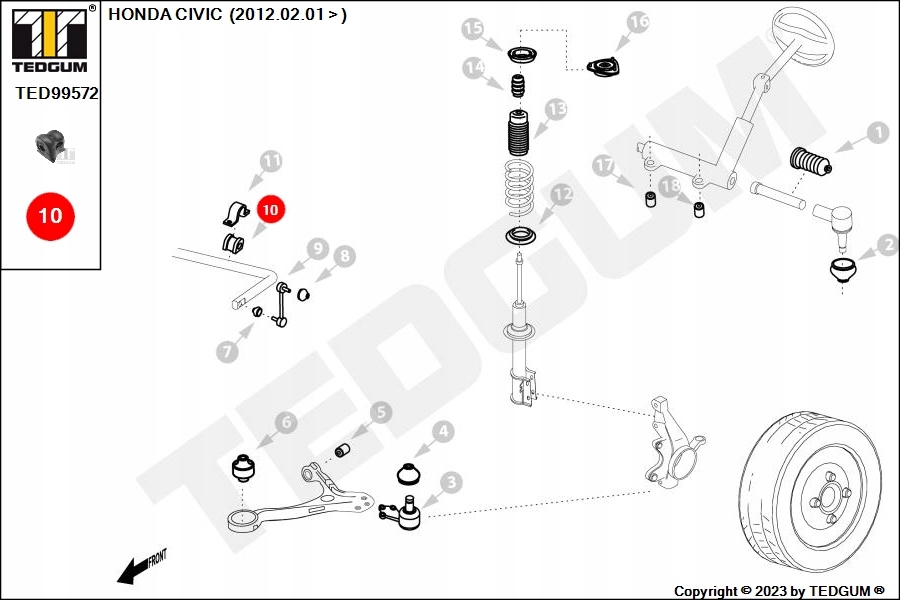 фото №2, Подушка стабилизатора honda