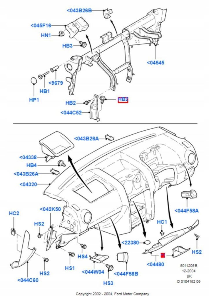фото №8, Бардачок корпус консоли ford fiesta 01-08 fusion