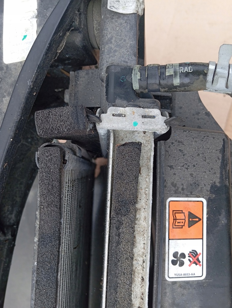 фото №16, Ford f-150 15- pas передний радиатор вентиляторы 3.5 v6 усилитель kpl