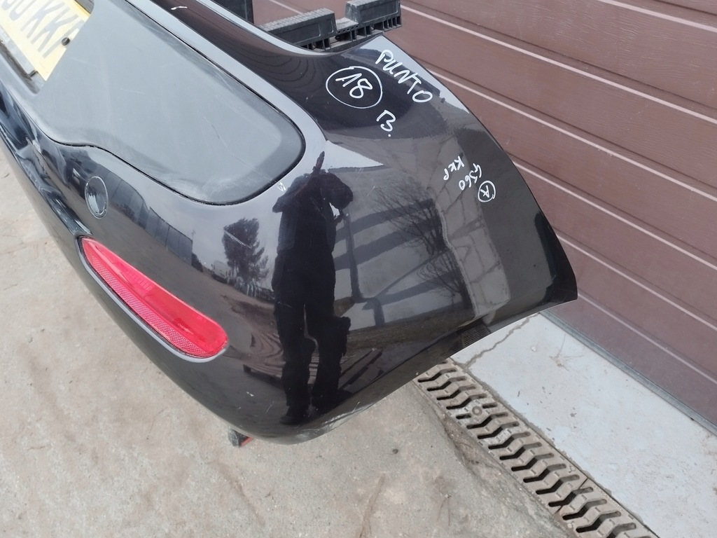 фото №9, Бампер задня задній fiat punto evo 3d 3 двері lata 2009-2012 kompletny 750/a