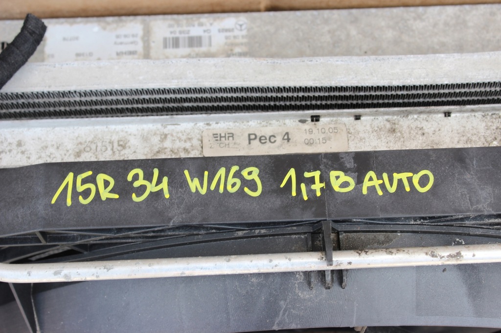 фото №9, Радіатор вентилятор mercedes a w169 1.7 b автоматична коробка передач