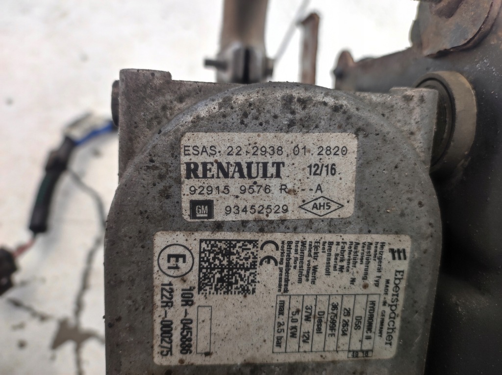 фото №11, Webasto обогреватель стояночный talento ii 2 vivaro b trafic iii 1.6 dci