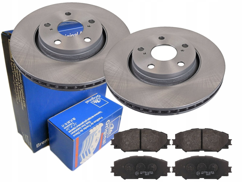 фото №1, Тормозные диски + тормозные колодки ate перед toyota corolla e15 295m