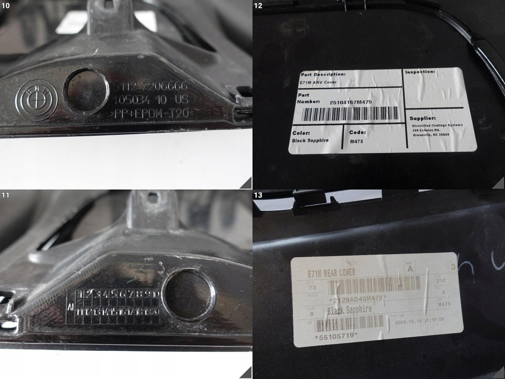 фото №11, Bmw x6 x6m e71 e71m m-power спойлер диффузор w бампер задняя + заглушка na hak