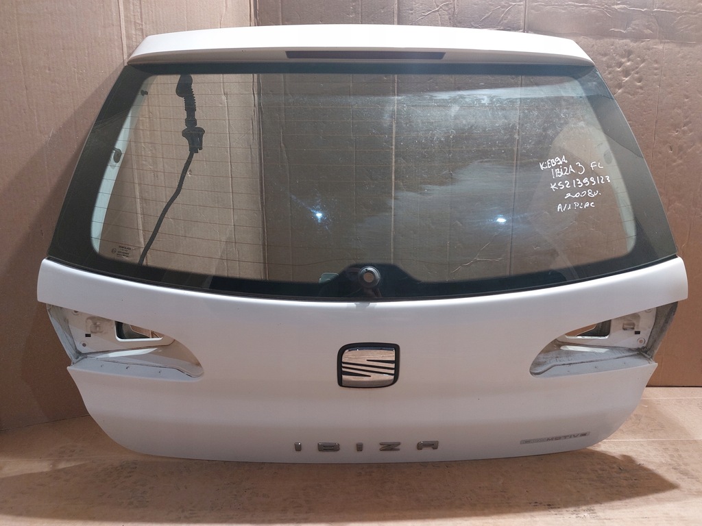 фото №1, Крышка багажника багажника seat ibiza iii lift 2008r.