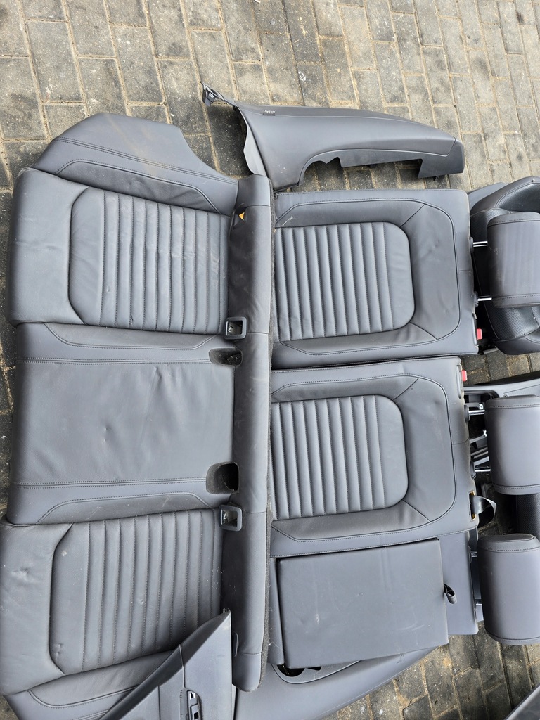 фото №8, Kpl сиденье сиденья заднее сиденье vw passat b8 kombi кожа обшивки подогрев