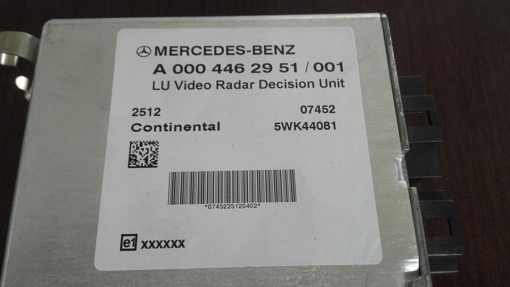 фото №2, Блок управления радара mercedes actros mp4 a000446295