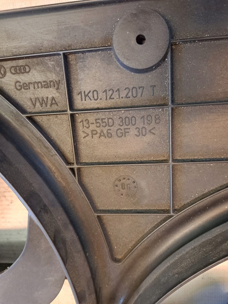 фото №7, Вентилятор радіатора skoda superb ii 1.9 tdi 1k0121207t