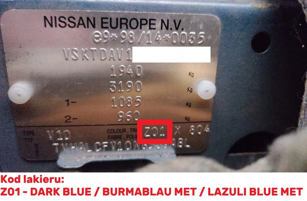 фото №6, Петлі кришки правий + лівий z01 nissan almera tino