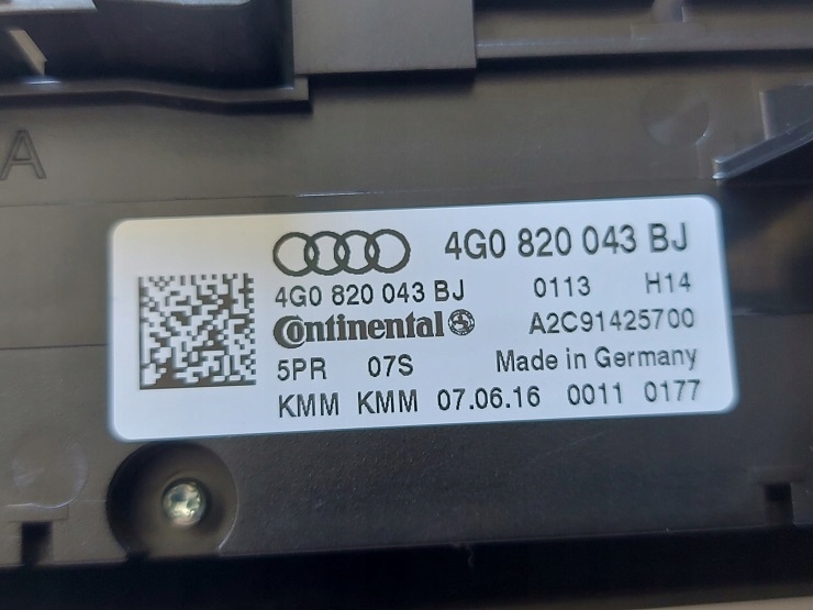 фото №6, Audi a7 переключатели обдув панель 2016r 4g0820043bj