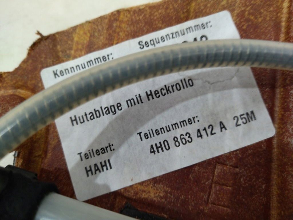 фото №6, 4h0863412 шторка электрическая задняя audi a8 d4