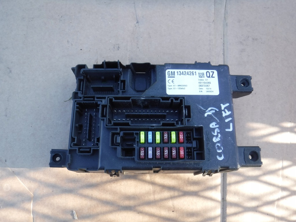 фото №1, Коробка предохранителей модуль opel оригинальный номер 13424261