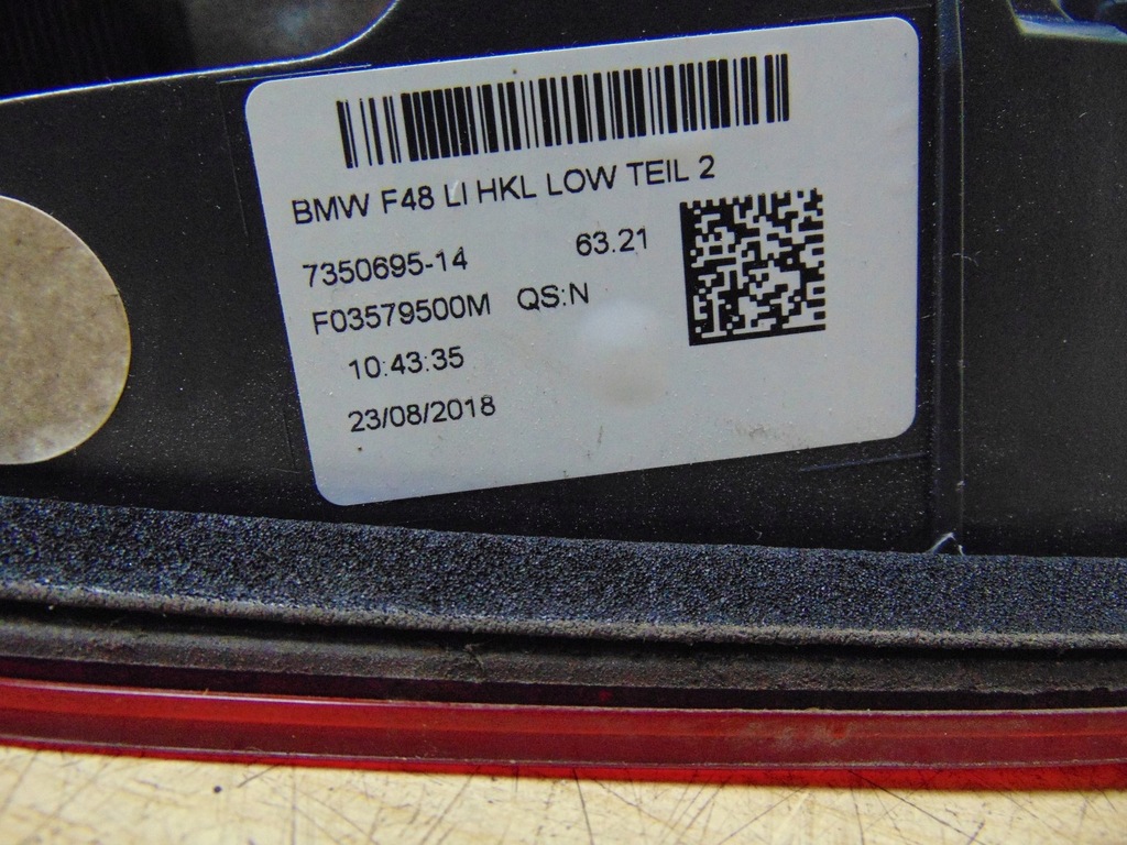 фото №15, Лампа левая задняя bmw x1 f84 europa