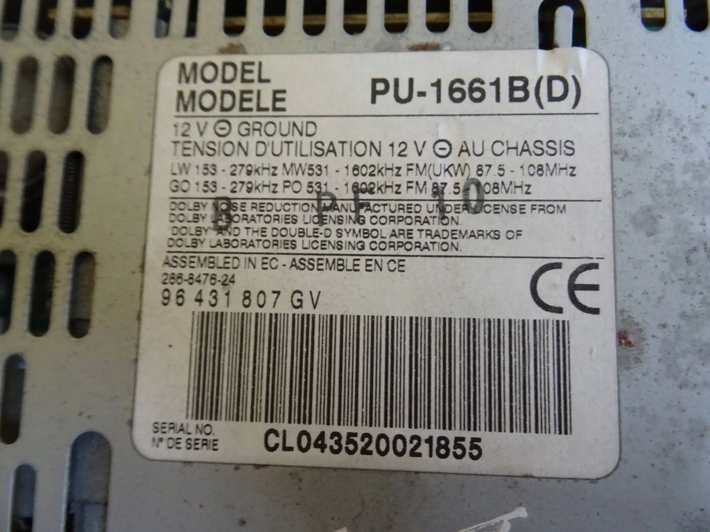 фото №7, Радио заводской peugeot 607 96431807gv nr147