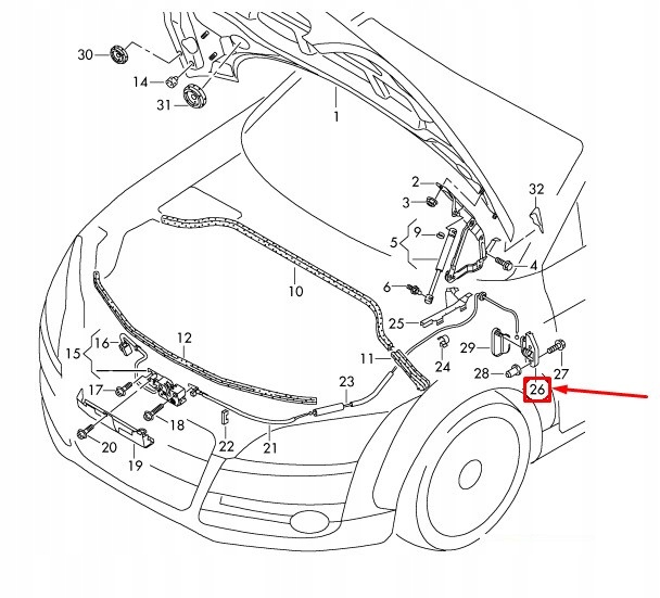 фото №6, Кронштейн vag do audi tt tts coupe roadster 8j