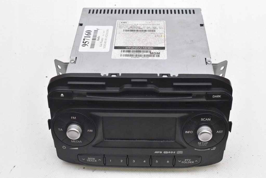 фото №2, Радіо радіопрогравач 61240652 cd rds aux mp3 kia picanto 2 ii 11-15