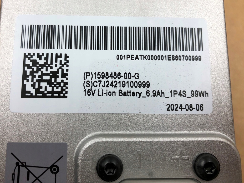 фото №10, Аккумулятор aku li-ion дополнительный 16v 6,9ah 99wh 1598486-00-g tesla s y x 3 lift