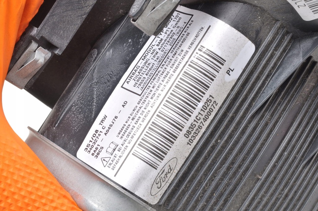 фото №7, Ford fiesta mk7 подушка безопасности подушка коленная anglik 8a61-a045j76-ad