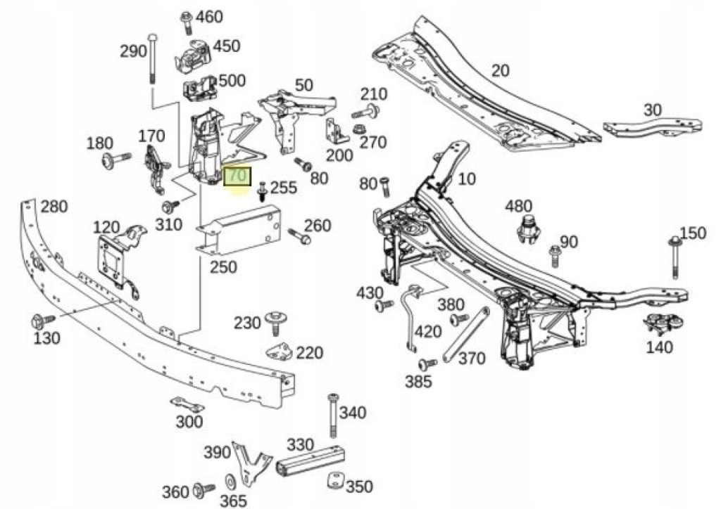 фото №10, Kpl x2 кронштейн правый + левый кронштейн pas передний mercedes glc x253 15+