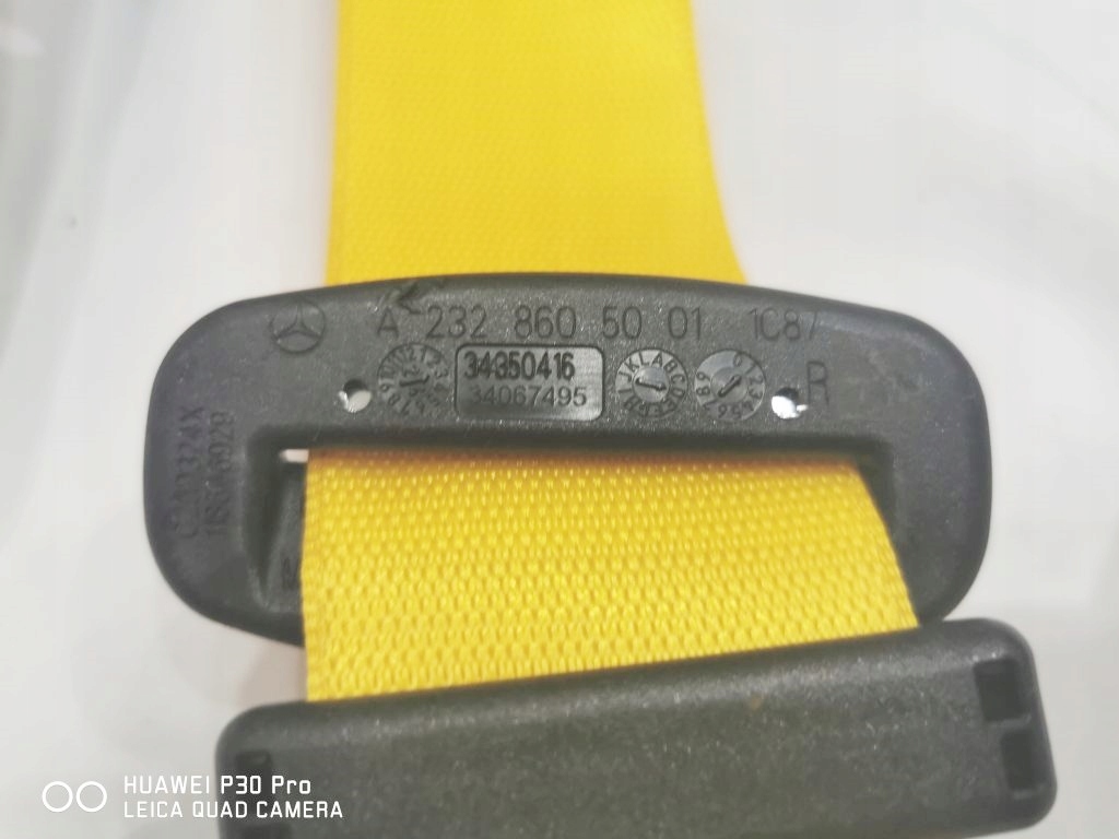 Mercedes sl w232 новий model ремінь безпеки права сторона жовтий 1c87 Недорого