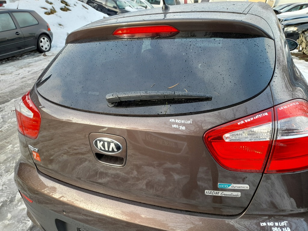 фото №9, Kia rio iii lift крышка багажника багажника dbs