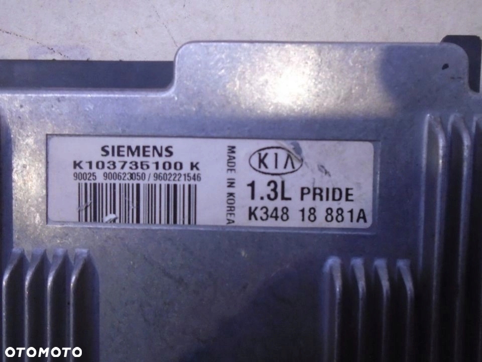 фото №4, Бортовий комп'ютер двигуна kia pride 1.3 16v k34818881a