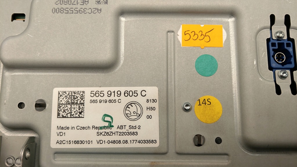 фото №13, Екран дисплей радіо 565919605c skoda kodiaq