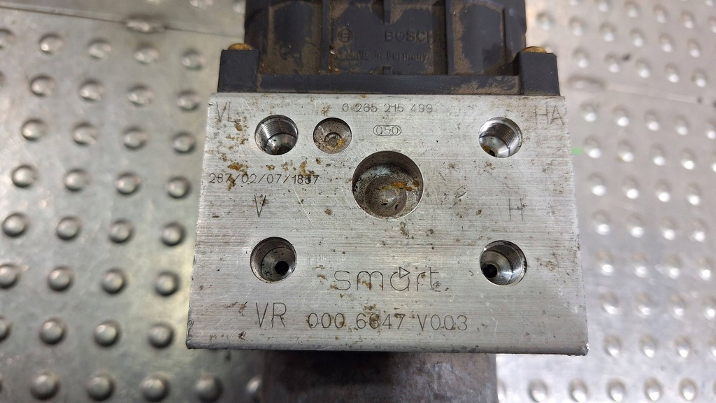 фото №7, Насос блок управления abs 0006647v003 0265215499 smart fortwo 450 i 00-05 0.6