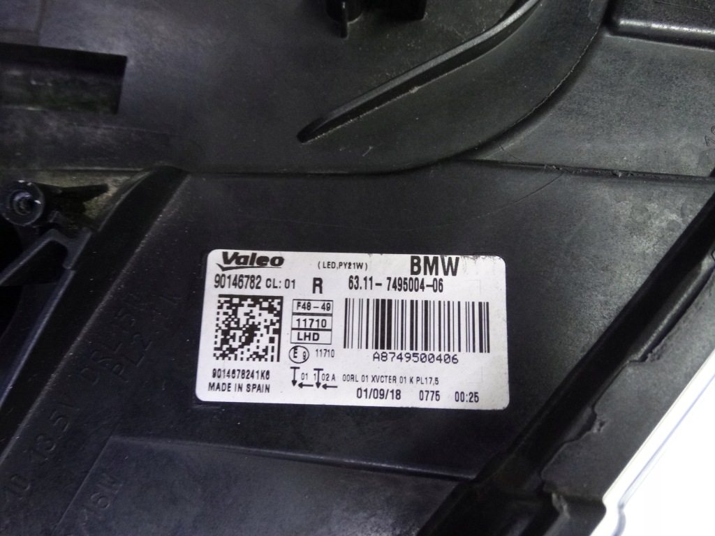 Bmw x1 2 f48 15-19 фара правий full led 7495004 оригінальна в Україні