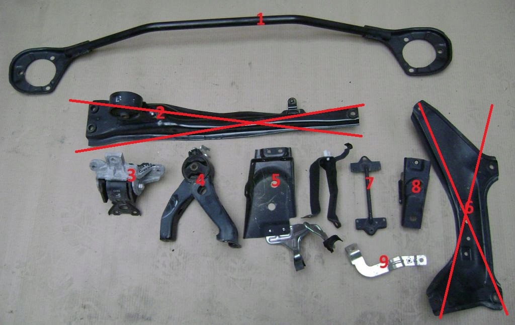 фото №1, Розпірка двигуна citroen c crosser 2.2 hdi