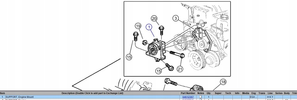 фото №4, Подушка двигателя 04612367