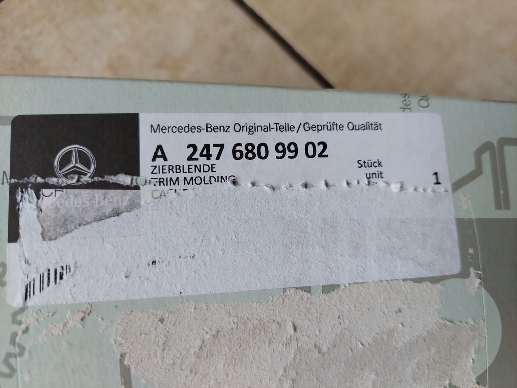 фото №5, Молдинг - dekor консолі - mercedes b klasa w247 - gla w247 - glb w247