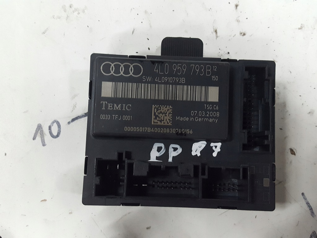 фото №1, Audi q7 4l 05-09r модуль дверь 4l0959793b