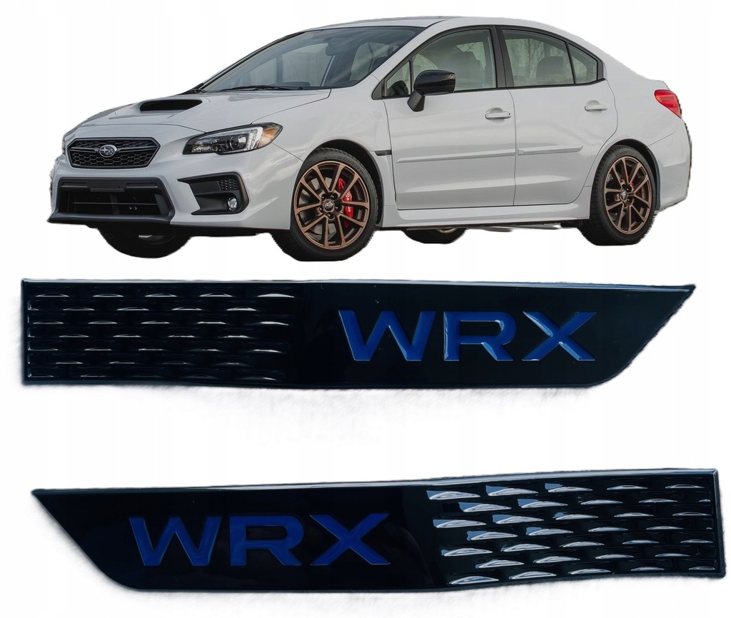 фото №1, Емблема logo надпис накладка накладки крила перед subaru wrx 2015+ блиск