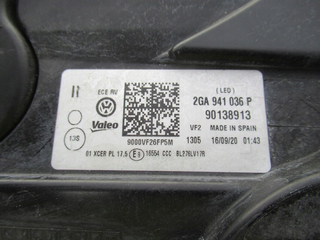 фото №12, Vw t-roc troc 2ga лампа full led правая 2ga941036p