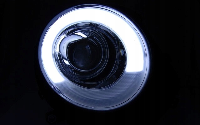Фонари фары mini cooper r56 r57 06-14r хром led + двигатели бесплатно! Доставка