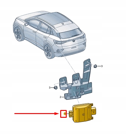 фото №1, Vw id.3 e11 правый слепая зона spot управление module 2q0907686j