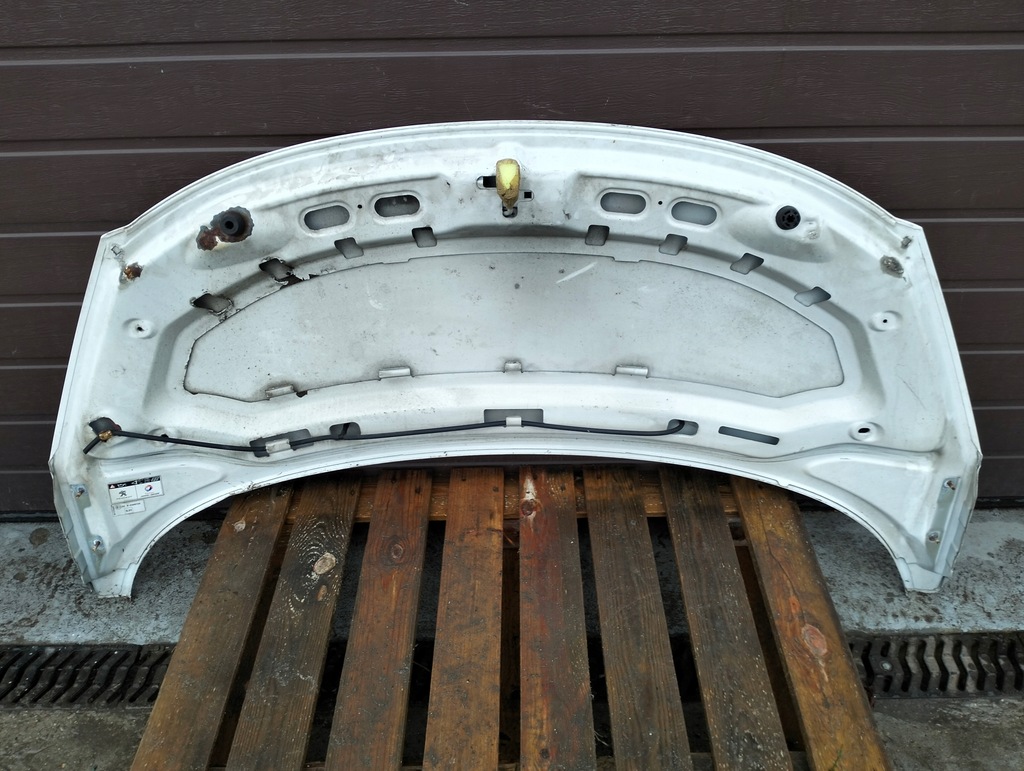 фото №13, Капот кришка двигуна peugeot 207 lift 09-12 білий оригінал